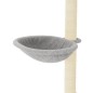 vidaXL Rascador para gatos con postes de sisal gris claro 95 cm