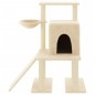 vidaXL Rascador para gatos con postes de sisal color crema 96,5 cm vidaXL Rascador para gatos con postes de sisal color crema 96,5 cm