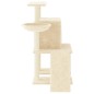 vidaXL Rascador para gatos con postes de sisal color crema 96,5 cm vidaXL Rascador para gatos con postes de sisal color crema 96,5 cm