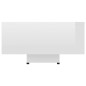 vidaXL Mesa de centro madera contrachapada blanco brillo 85x55x31 cm vidaXL Mesa de centro madera contrachapada blanco brillo 85x55x31 cm