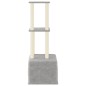 vidaXL Rascador para gatos con postes de sisal gris claro 133,5 cm vidaXL Rascador para gatos con postes de sisal gris claro 133,5 cm