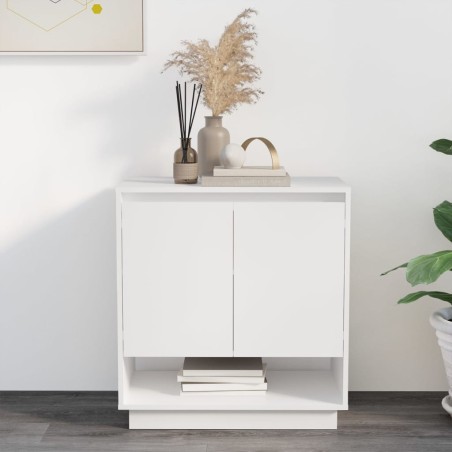 vidaXL Aparador de madera contrachapada blanco 70x41x75 cm