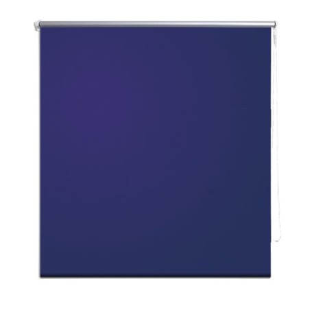 vidaXL Persiana estor opaco enrollable azul marino 80x230 cm