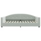 vidaXL Sofá cama con colchón terciopelo gris claro 100x200 cm
