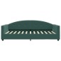 vidaXL Sofá cama con colchón terciopelo verde oscuro 100x200 cm vidaXL Sofá cama con colchón terciopelo verde oscuro 100x200 cm