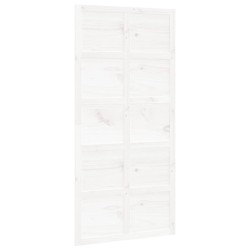 vidaXL Puerta de granero madera maciza pino blanca 100x1,8x214 cm