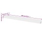 vidaXL Estantes flotantes de pared 2 uds MDF blanco para libros/DVD vidaXL Estantes flotantes de pared 2 uds MDF blanco para libros/DVD