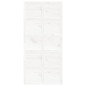 vidaXL Puerta de granero madera maciza pino blanca 100x1,8x214 cm vidaXL Puerta de granero madera maciza pino blanca 100x1,8x214 cm