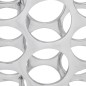 vidaXL Botellero de aluminio plateado para 27 botellas vidaXL Botellero de aluminio plateado para 27 botellas