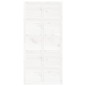 vidaXL Puerta de granero madera maciza pino blanca 100x1,8x214 cm vidaXL Puerta de granero madera maciza pino blanca 100x1,8x214 cm