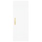 vidaXL Armario de pared madera de ingeniería blanco 34,5x34x90 cm vidaXL Armario de pared madera de ingeniería blanco 34,5x34x90 cm
