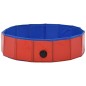 vidaXL Piscina para perros plegable PVC rojo 80x20 cm