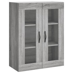 vidaXL Armario de pared madera ingeniería gris Sonoma 69,5x34x90 cm