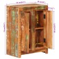 vidaXL Aparador de madera maciza reciclada 55x33x75 cm vidaXL Aparador de madera maciza reciclada 55x33x75 cm