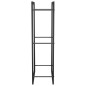 vidaXL Leñero de acero negro mate 50x28x94 cm vidaXL Leñero de acero negro mate 50x28x94 cm