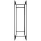 vidaXL Leñero de acero negro mate 80x28x86 cm vidaXL Leñero de acero negro mate 80x28x86 cm