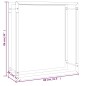 vidaXL Leñero de acero negro mate 80x28x86 cm vidaXL Leñero de acero negro mate 80x28x86 cm