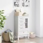 vidaXL Mueble de 5 cajones y 2 estantes blanco vidaXL Mueble de 5 cajones y 2 estantes blanco