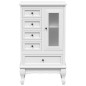 vidaXL Mueble de 5 cajones y 2 estantes blanco vidaXL Mueble de 5 cajones y 2 estantes blanco