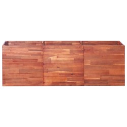vidaXL Arriate de madera de acacia 150x50x50 cm