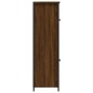 vidaXL Aparador alto madera contrachapada roble marrón 62x32x106,5 cm