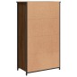 vidaXL Aparador alto madera contrachapada roble marrón 62x32x106,5 cm