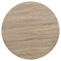 vidaXL Mesa de bar bistró MDF y acero redonda 80x75 cm color roble vidaXL Mesa de bar bistró MDF y acero redonda 80x75 cm color roble