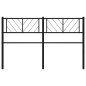 vidaXL Cabecero de metal negro 135 cm vidaXL Cabecero de metal negro 135 cm