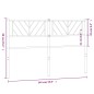 vidaXL Cabecero de metal negro 135 cm vidaXL Cabecero de metal negro 135 cm