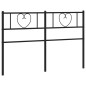 vidaXL Cabecero de metal negro 140 cm vidaXL Cabecero de metal negro 140 cm