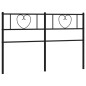 vidaXL Cabecero de metal negro 140 cm vidaXL Cabecero de metal negro 140 cm