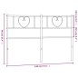 vidaXL Cabecero de metal negro 140 cm vidaXL Cabecero de metal negro 140 cm