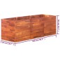 vidaXL Arriate de madera de acacia 150x50x50 cm
