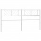 vidaXL Cabecero de metal blanco 200 cm vidaXL Cabecero de metal blanco 200 cm