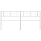 vidaXL Cabecero de metal blanco 200 cm vidaXL Cabecero de metal blanco 200 cm