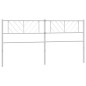 vidaXL Cabecero de metal blanco 200 cm vidaXL Cabecero de metal blanco 200 cm