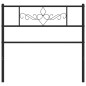 vidaXL Cabecero de metal negro 107 cm vidaXL Cabecero de metal negro 107 cm