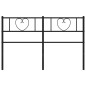 vidaXL Cabecero de metal negro 120 cm vidaXL Cabecero de metal negro 120 cm