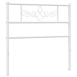 vidaXL Cabecero de metal blanco 90 cm