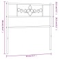 vidaXL Cabecero de metal blanco 90 cm vidaXL Cabecero de metal blanco 90 cm