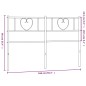 vidaXL Cabecero de metal blanco 160 cm vidaXL Cabecero de metal blanco 160 cm