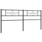 vidaXL Cabecero de metal negro 193 cm vidaXL Cabecero de metal negro 193 cm