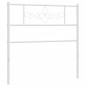 vidaXL Cabecero de metal blanco 107 cm vidaXL Cabecero de metal blanco 107 cm