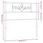 vidaXL Cabecero de metal negro 90 cm vidaXL Cabecero de metal negro 90 cm