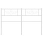 vidaXL Cabecero de metal blanco 150 cm vidaXL Cabecero de metal blanco 150 cm