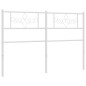 vidaXL Cabecero de metal blanco 150 cm vidaXL Cabecero de metal blanco 150 cm