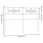 vidaXL Cabecero de metal blanco 150 cm vidaXL Cabecero de metal blanco 150 cm