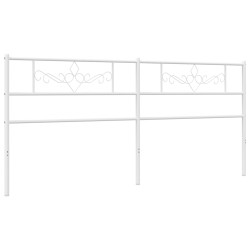 vidaXL Cabecero de metal blanco 180 cm