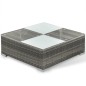 vidaXL Set de sofás de jardín 6 piezas y cojines ratán sintético gris