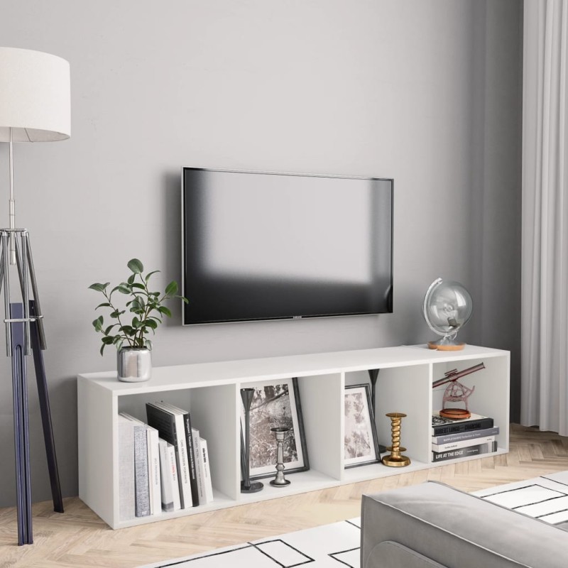 vidaXL Estantería/mueble para TV blanco 143x30x36 cm